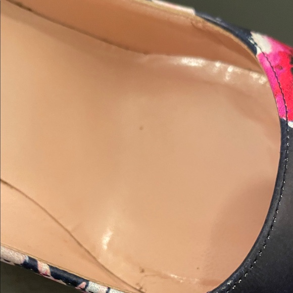 Kate Spade Vero Cuoio Multicolor Floral Heels size 6.5 - Picture 6 of 13